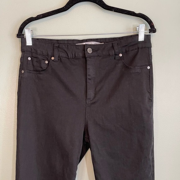 TRACTR Jeans Womens 32 Tencel Stretch Skinny 5 Pocket Denim Cotton Blend Black - Picture 3 of 9